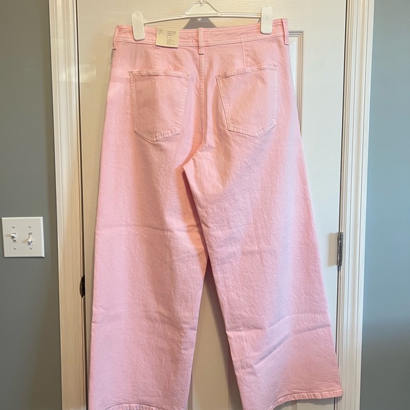 Universal Thread Pink Sailor Wide Leg Ankle Jeans High-Rise - Picture 4 of 9